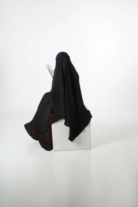 Jazz-Khimar-Hijab-Svart-Qamar