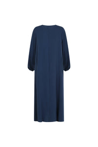 Kjole-dame-blaa-back-Abaya-Qamar