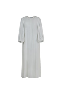 Kjole-dame-hvit-front-Abaya-umrah-Qamar