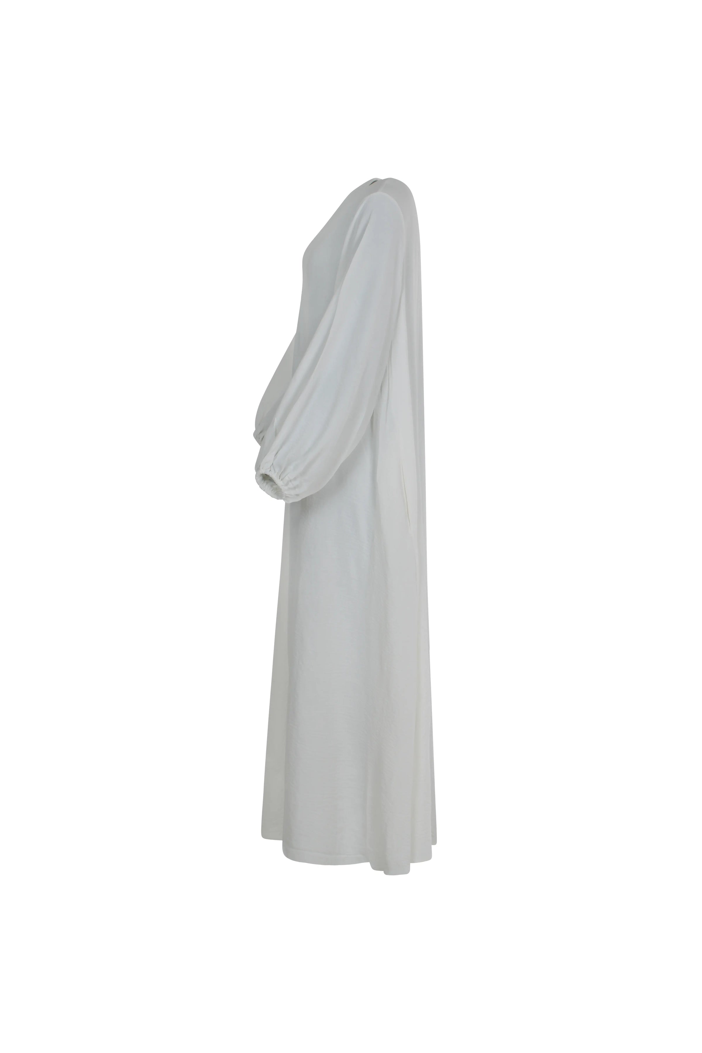 Kjole-dame-hvit-side2-Abaya-Umrah-Qamar