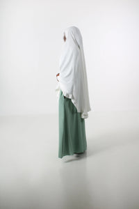 Kjole-dame-mint-gronn-lommer-Abaya-Qamar-2