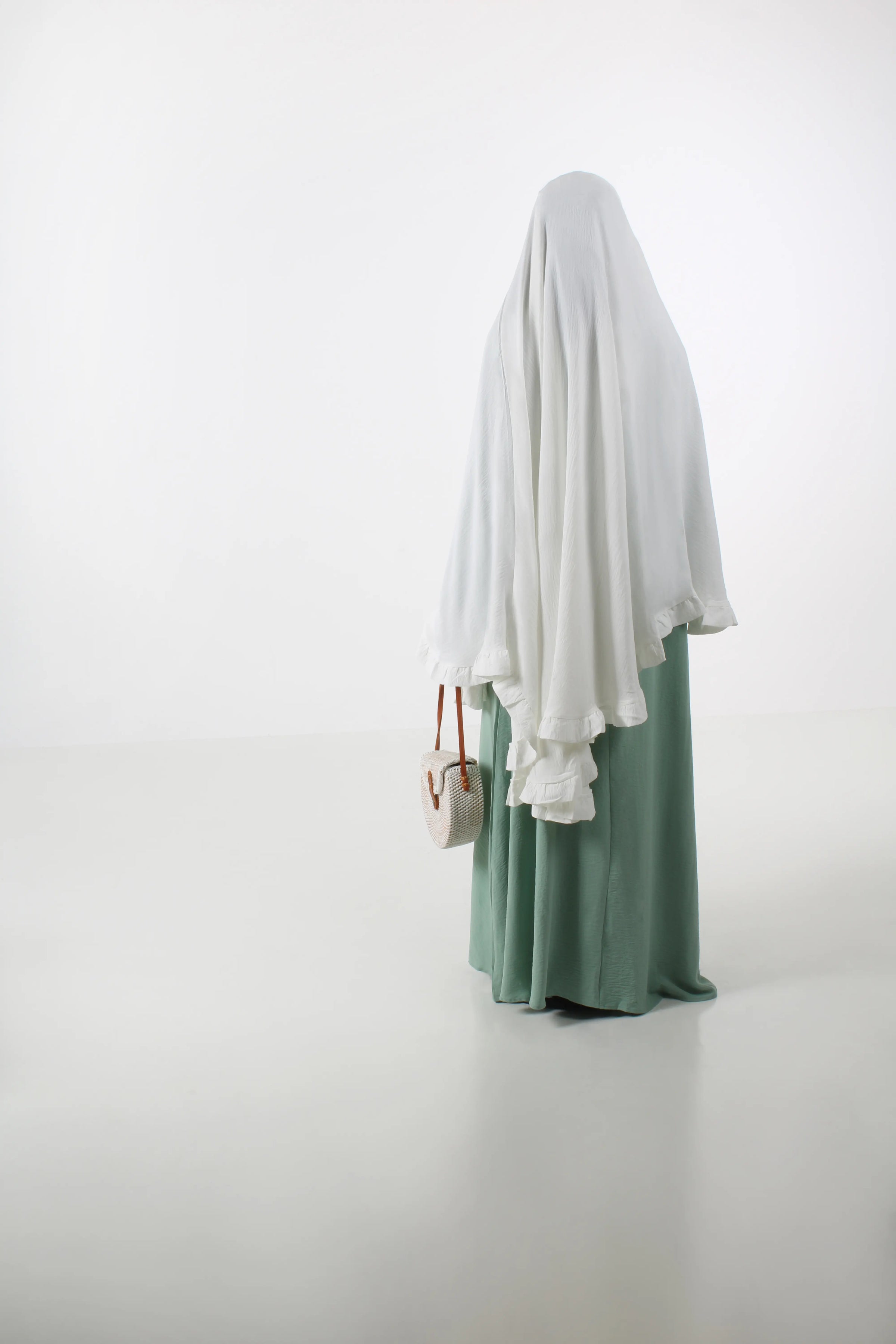 Kjole-dame-mint-gronn-Abaya-Qamar