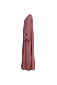 Kjole-dame-rosa-side1-Abaya-Qamar