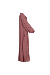 Kjole-dame-rosa-side2-Abaya-Qamar