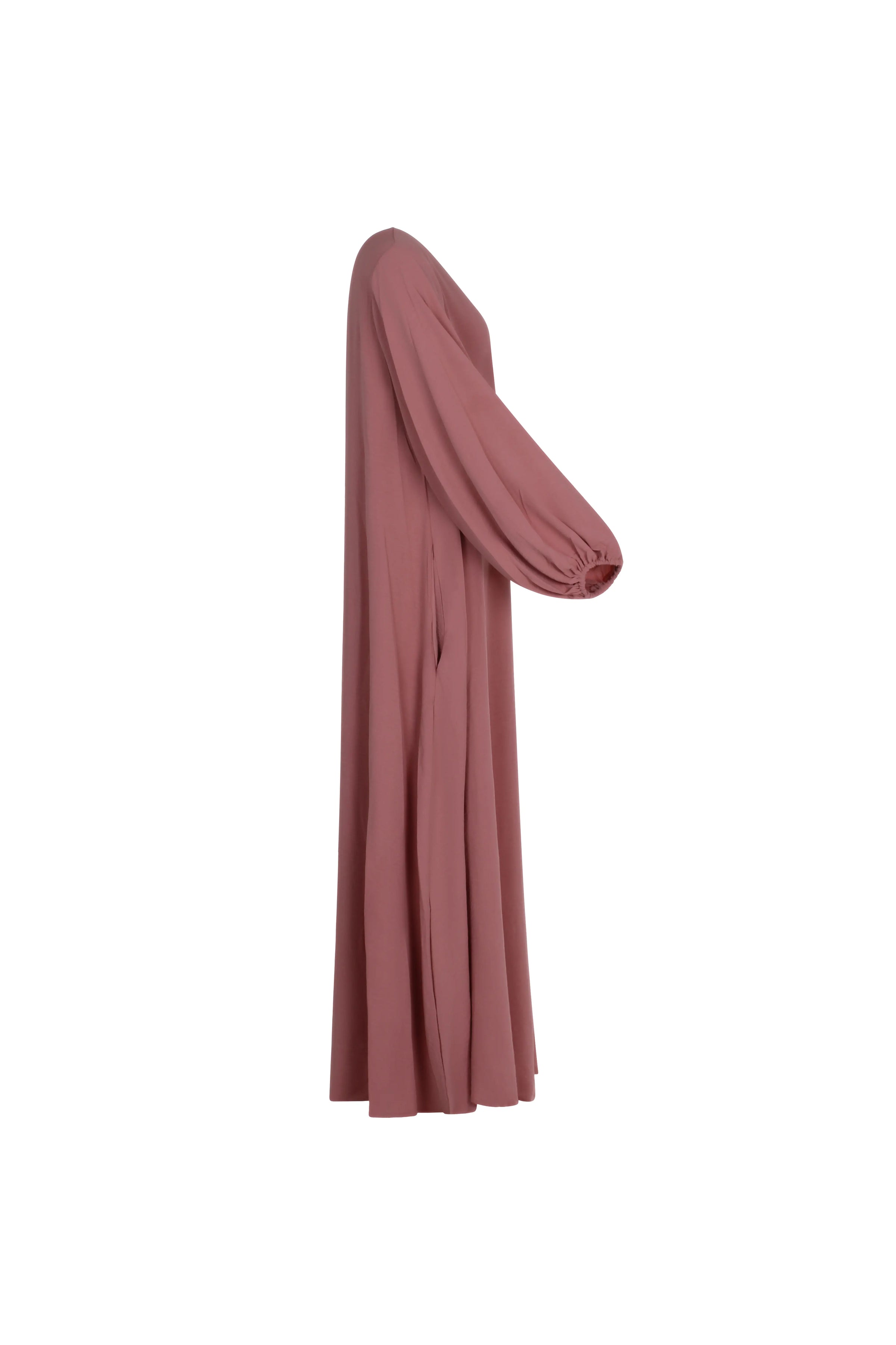 Kjole-dame-rosa-side2-Abaya-Qamar