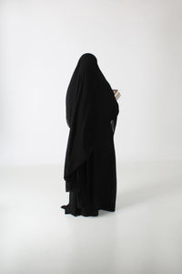 Kjole-dame-svart-Abaya-Qamar_2
