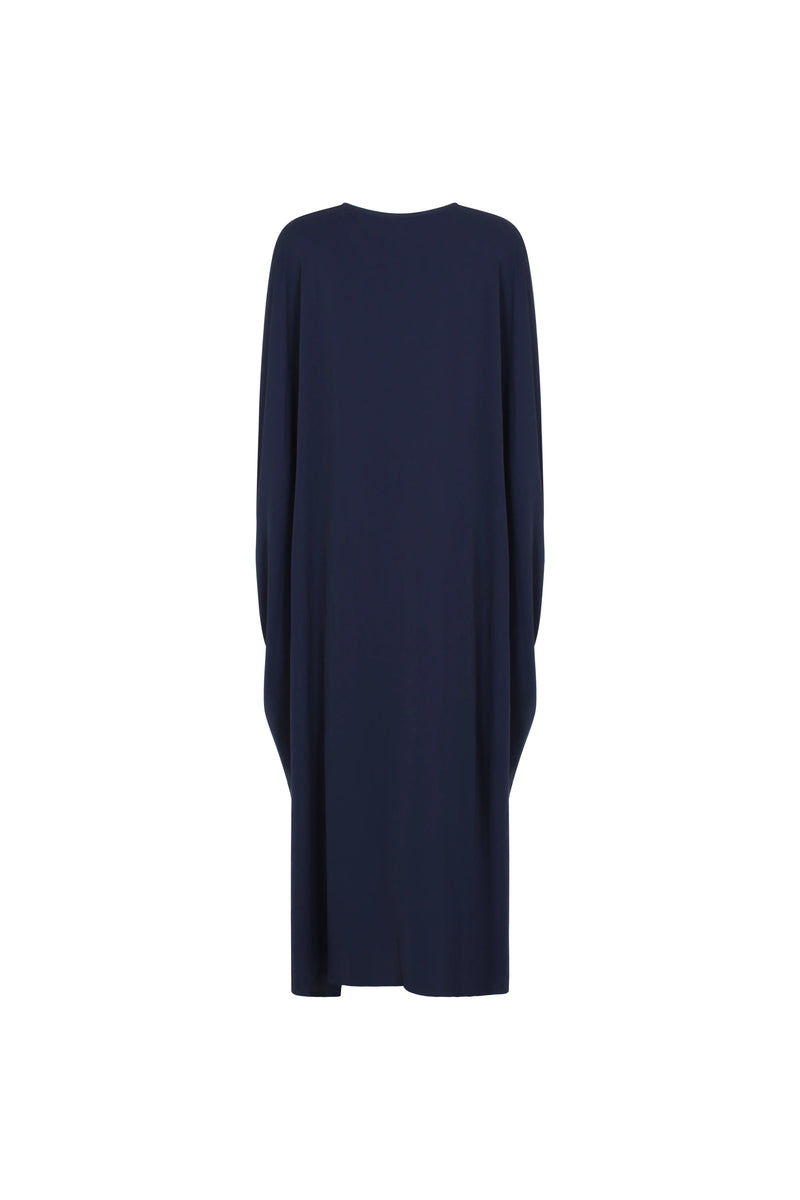 Kjole-dame-Marinebla-back-Abaya-Qamar