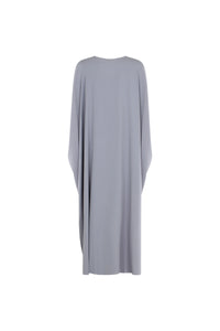 Kjole-dame-gra-back-Abaya-Qamar