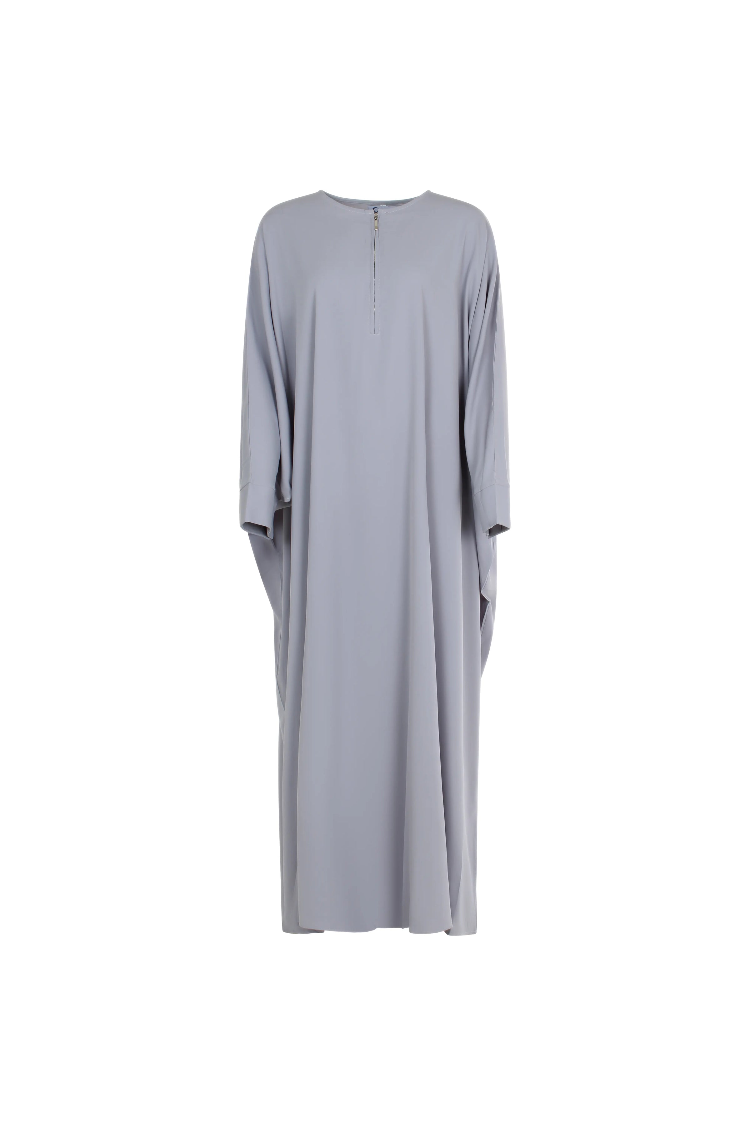Kjole-dame-gra-front-Abaya-Qamar
