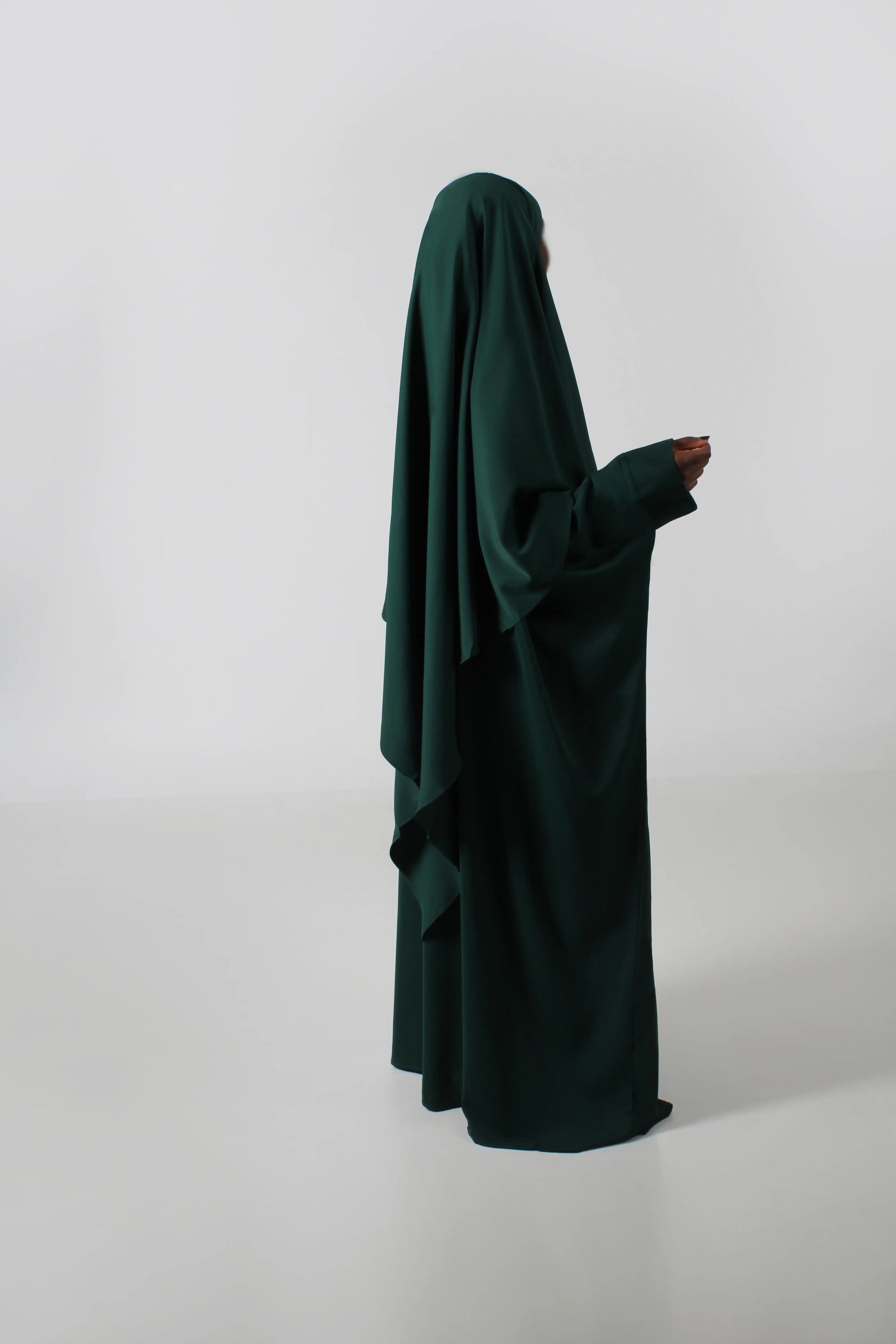 Kjole-dame-gronn-Abaya-Qamar-2