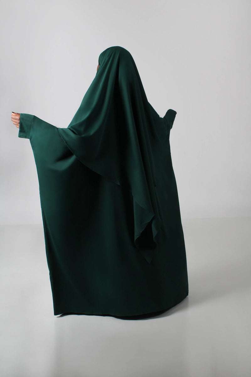 Kjole-dame-gronn-Abaya-Qamar