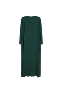 Kjole-dame-gronn-back-Abaya-Qamar