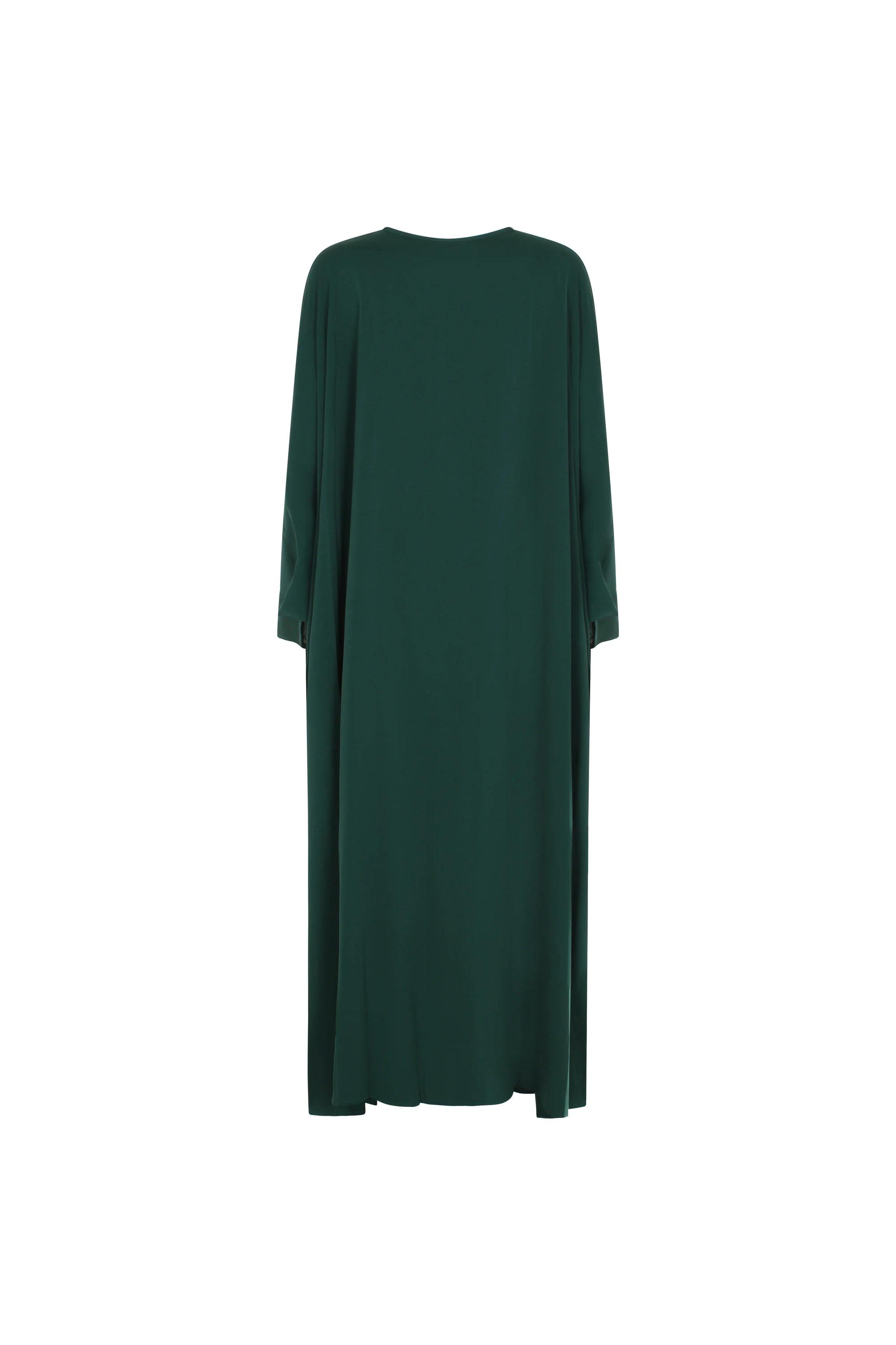 Kjole-dame-gronn-back-Abaya-Qamar