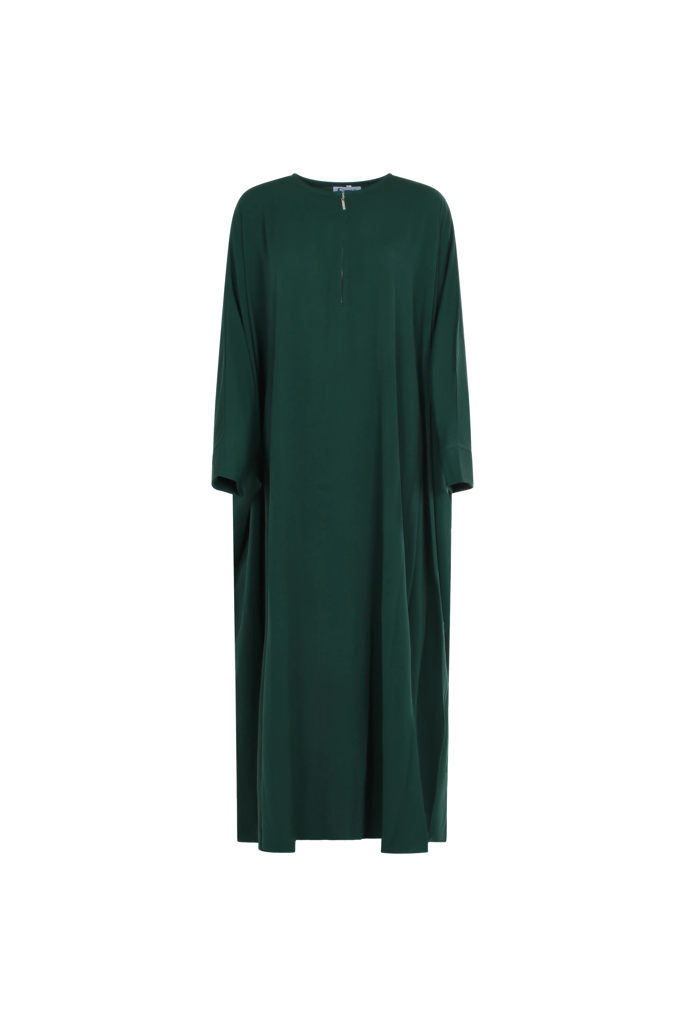 Kjole-dame-gronn-front-Abaya-Qamar