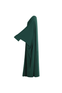 Kjole-dame-gronn-side1-Abaya-Qamar