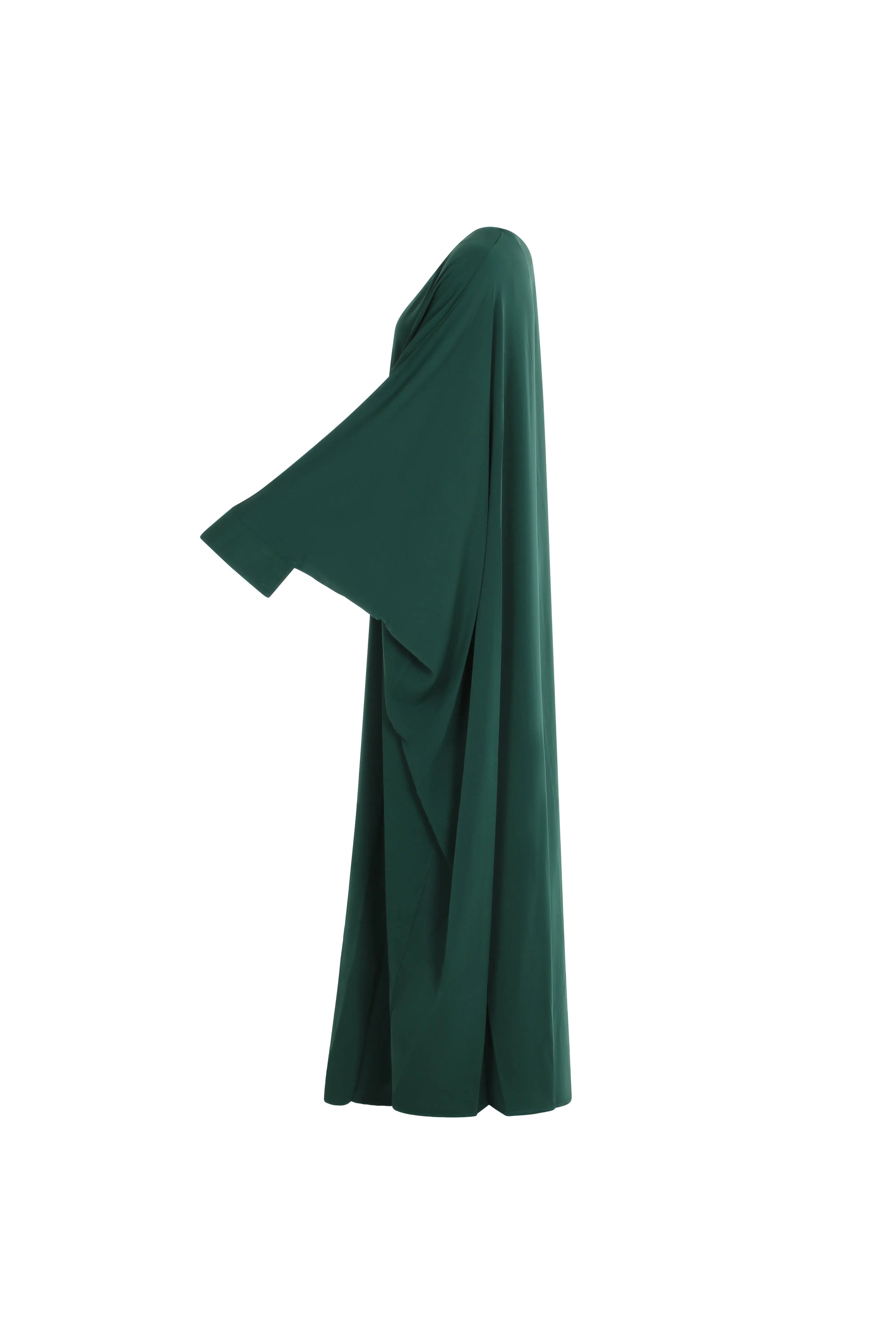 Kjole-dame-gronn-side1-Abaya-Qamar
