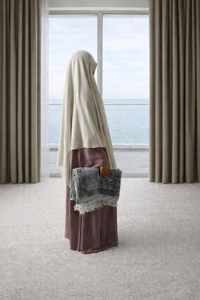Bestseller Velour Prayer Mat - Grey