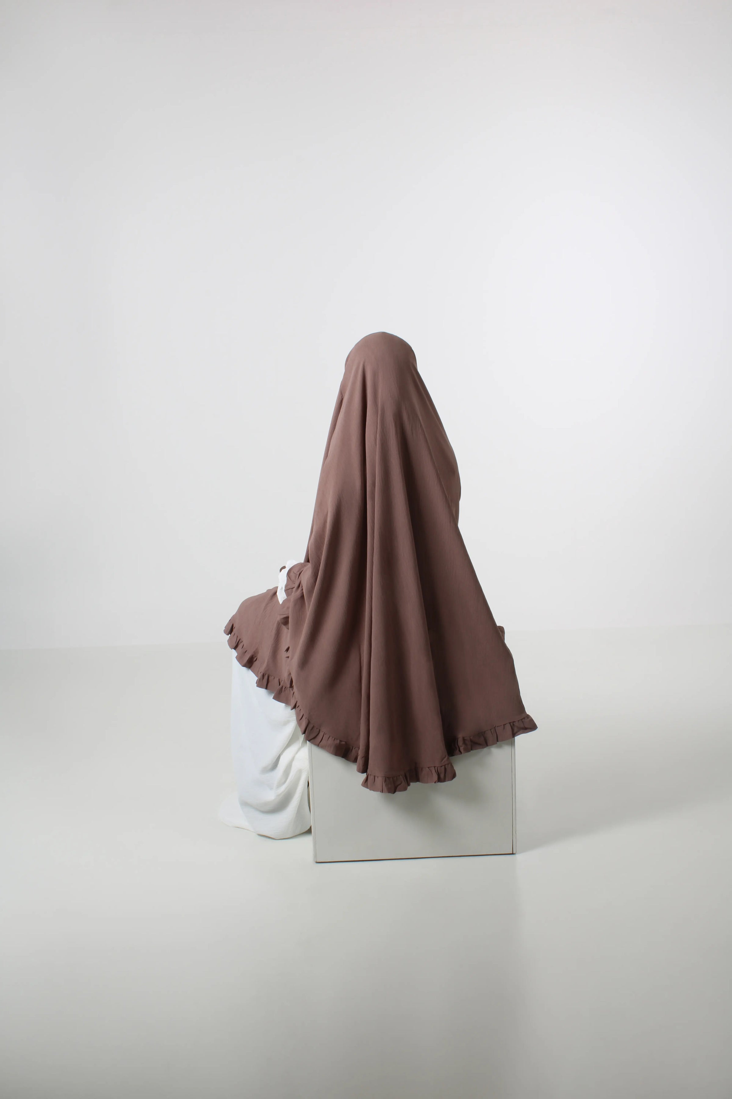 Ruffles Khimar Vintage Mauve